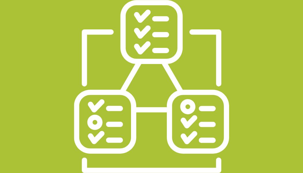 Image of interconnecting documents